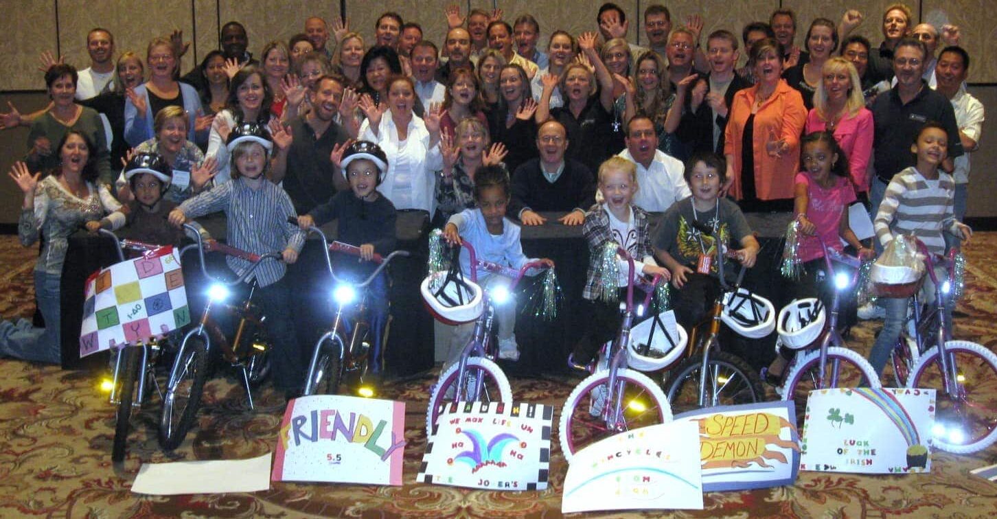 Kids Receive Bikes from Wyndham in Las Vegas