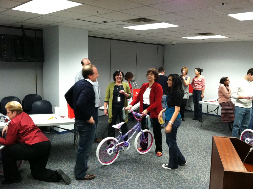 Horizon Healthcare fun bike build in Newark NJ