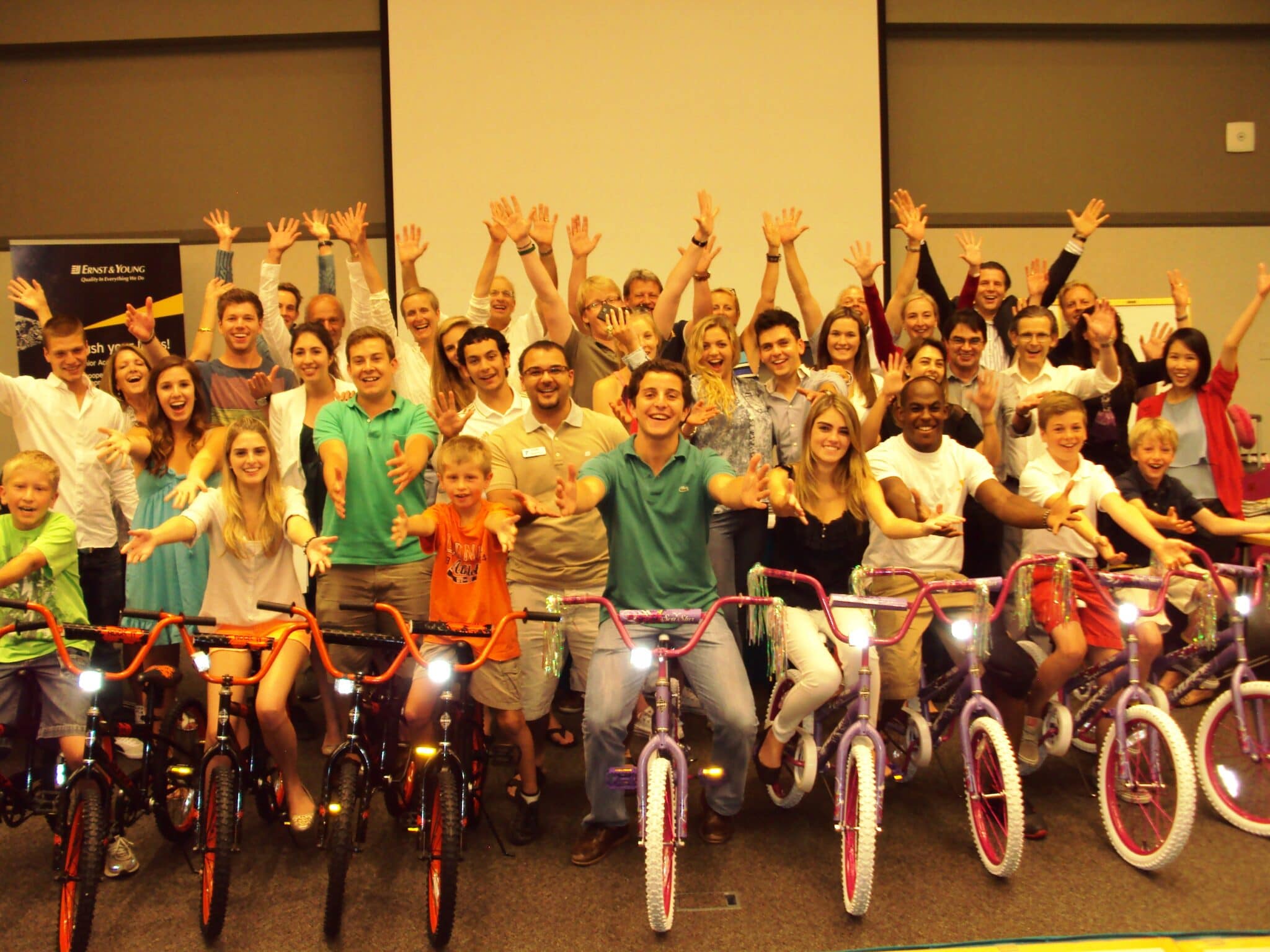 Babson College hosts Ernst and Young Build-A-Bike in Boston, Massachusetts