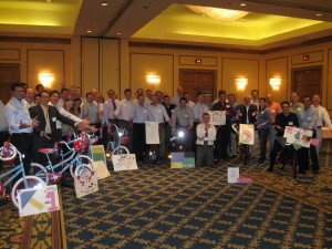Schlumberger hosts the Build-A-Bike event in Houston, Texas