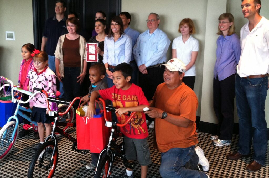 ExxonMobil small Build-A-Bike in Houston