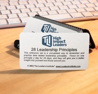 Daily Leadership Tip Desktop Card file