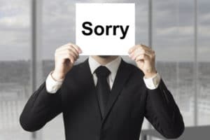 Leader Apologize for Mistake