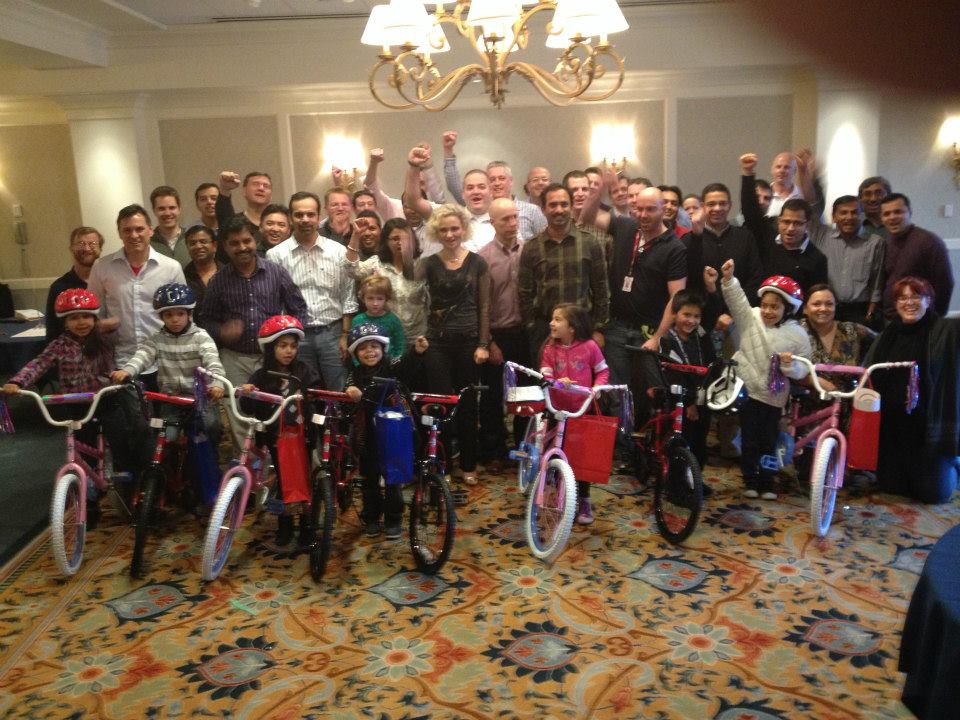 McAfee Employees Gather In Monterey, California For Build-A-Bike Event