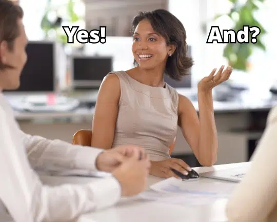 Let the Other Person Add the And