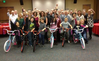 Microsoft Build-A-Bike charity team building event in Chicago strengthens teams