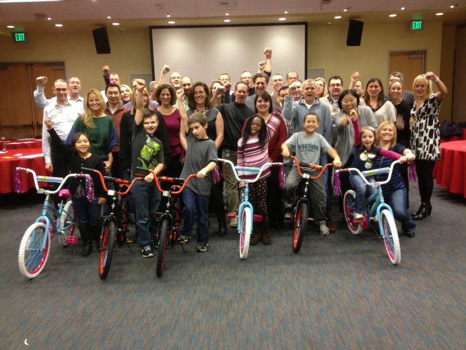 Microsoft Build-A-Bike in Seattle Washington