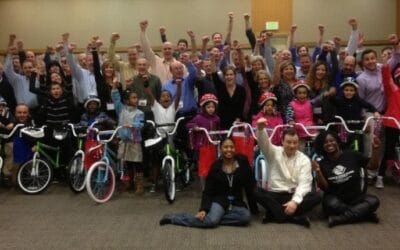 Trident Seafoods Holds Build A Bike in Seattle, Washington