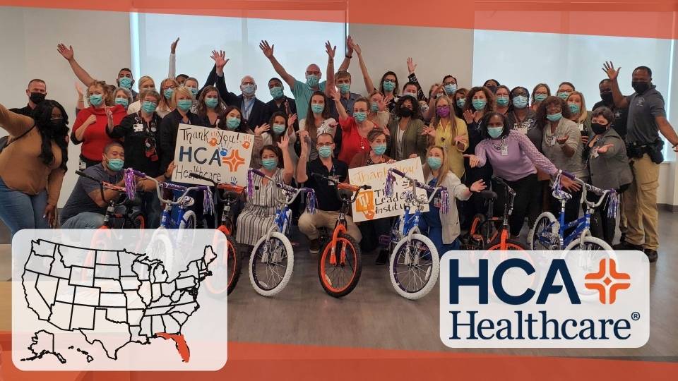 HCA Healthcare Build-A-Bike in Orlando Florida