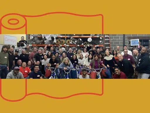 Carnegie Fabrics Build-A-Bike® team event