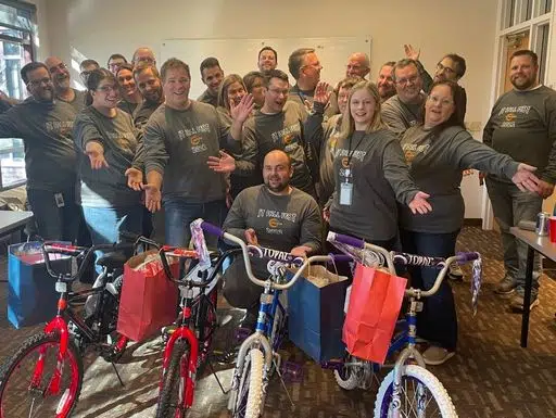 Inclusa Build a Bike team event
