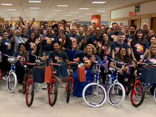 Kellogg Build A Bike team event