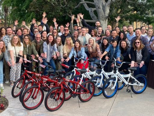 Opus Agency Build-A-Bike® Team Building Event in Anaheim, CA