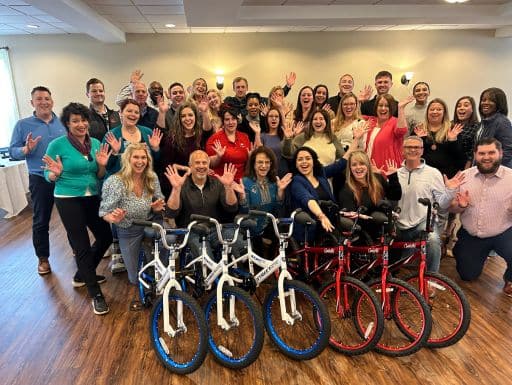 Consigli Construction Build-A-Bike® Event near Boston, Massachusetts