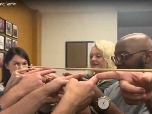 Helium Stick Team Building Game