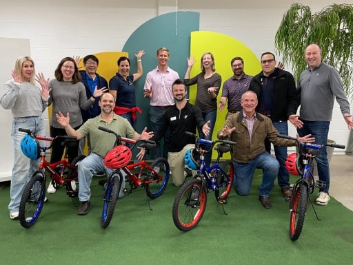 Exxon Mobil Participates in Charity Bike Building Event in Houston, TX
