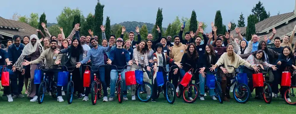 LinkedIn International Team Builds Bikes for Charity Near San Jose, CA