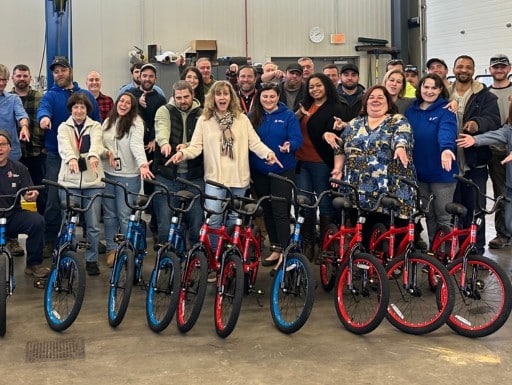 Norwich Public Utilities Builds Bikes for Charity in Norwich, CT