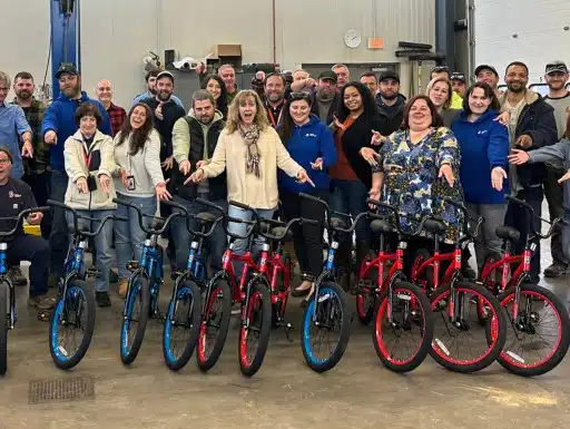 Norwich Public Utilities Builds Bikes for Charity in Norwich, CT