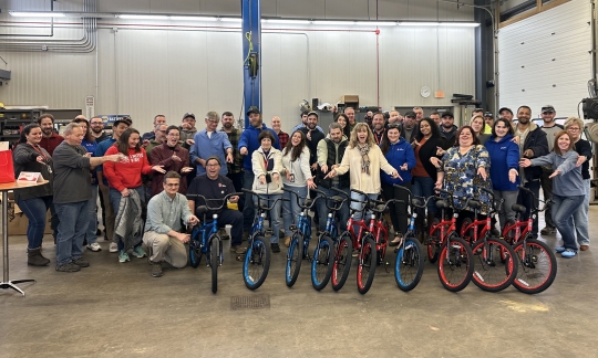 Norwich Public Utilities Builds Bikes for Charity in Norwich