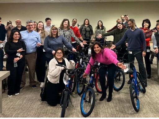 W.R. Berkley Corporation Charity Bike Building Event in Greenwich, CT