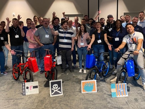 Precision Metalforming Association Build-A-Bike® Event in Tampa, FL