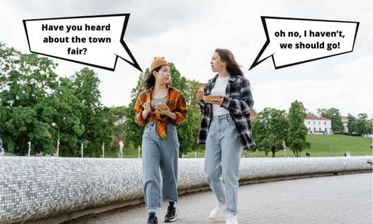 Small talk about local events or favorite things to do around the area is one of the best conversation starters.