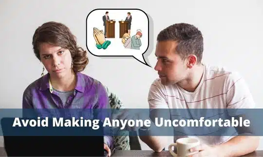 The main thing you want to avoid when making small talk with someone is making them uncomfortable
