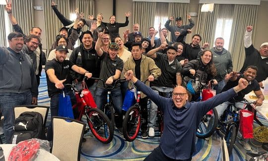 Suja Life Build-A-Bike® Team Charity Event in San Diego, CA