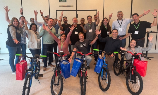 Omnicell Build-A-Bike® Team Charity Event in Seattle, WA