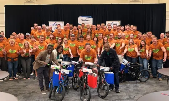 River Valley Cooperative Build-A-Bike Event in Des Moines, IA