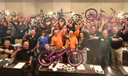 Aubuchon Leaders Unite for a Superhero Build-A-Bike Charity Team Event in Dedham, Massachusetts