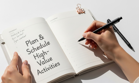 3. Plan and Schedule High-Value Activities