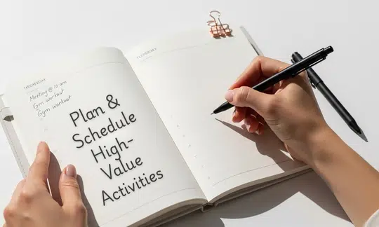 3. Plan and Schedule High-Value Activities