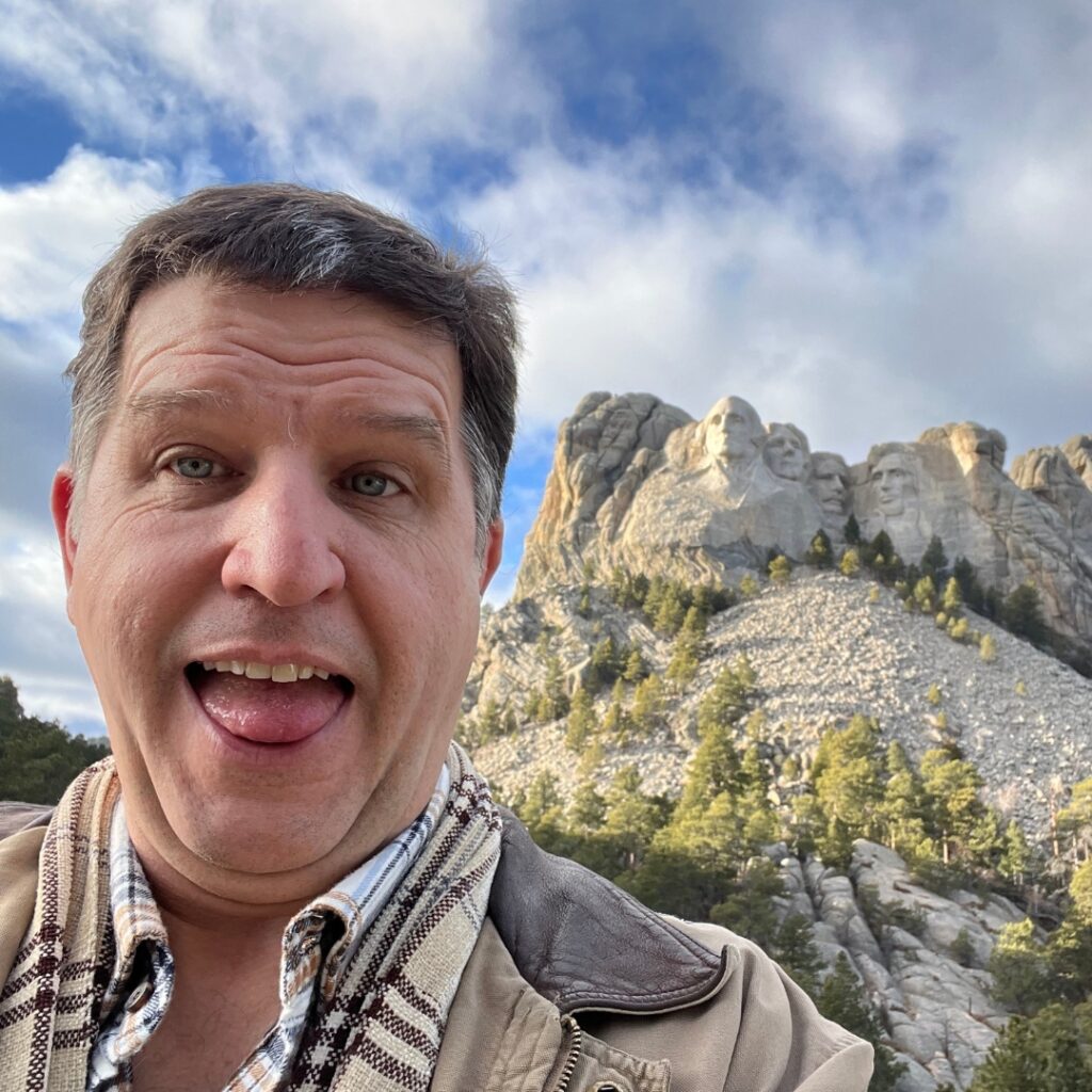 Our CEO at Mt Rushmore in South Dakota