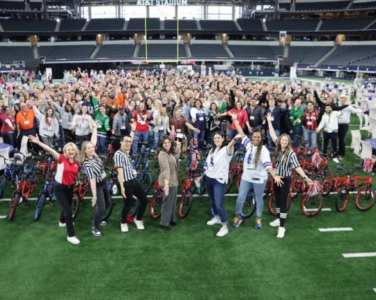 Charity Bike Build at AT&T Stadium