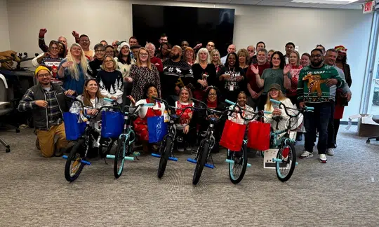 HUBER+SUHNER Bike Building Activity in Charlotte, NC
