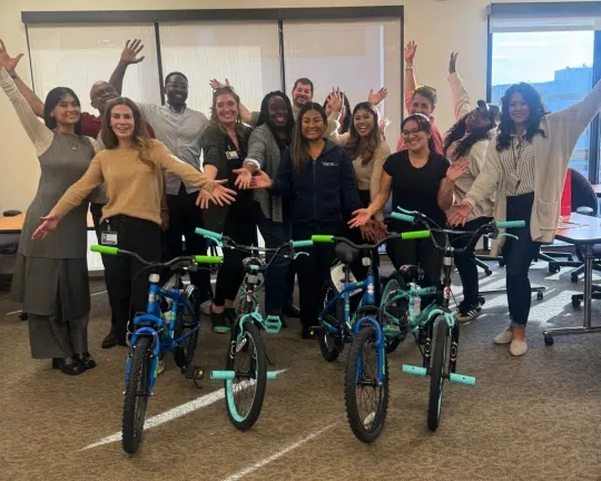 Kaiser Permanente Charity Bike Building Activity in Pasadena, CA