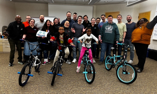 LaFrance Corp Bicycle Building Charity Activity in Philadelphia, PA
