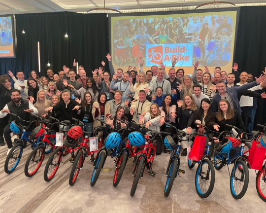 ABC Fitness Bicycle Building Team Event in Dallas, TX