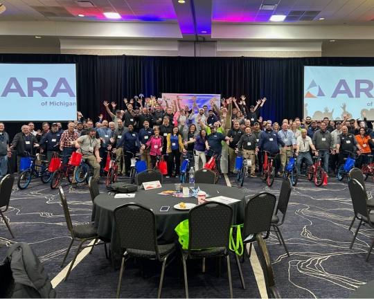 ARA of Michigan Bike Team Building Activity in Detroit, MI