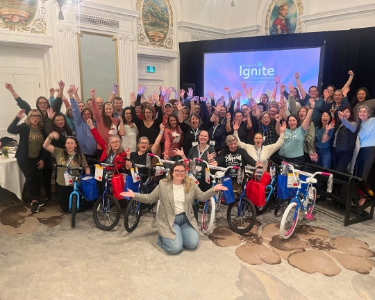Norwex Bike Building Activity in Calgary, AB