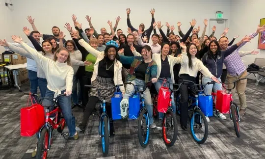 Character Biosciences Corporate Bike Build in Brisbane, CA - Featured