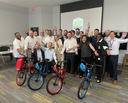 Azuria Water Solutions Bike Building Activity in Chesterfield, MO