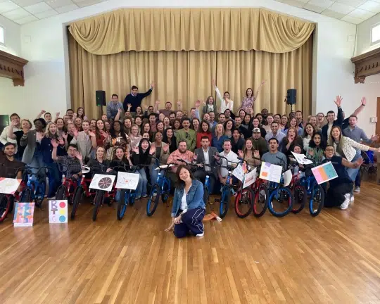 Marriott Charity Bike Building Event in Chevy Chase, MD