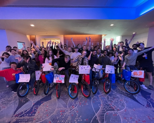 Plaid Build-A-Bike® Charity Corporate Event in San Francisco, CA