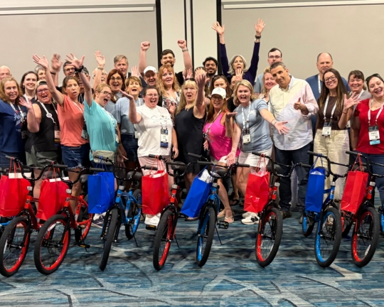 Woodard Events Bike Building Activity in Orlando, FL