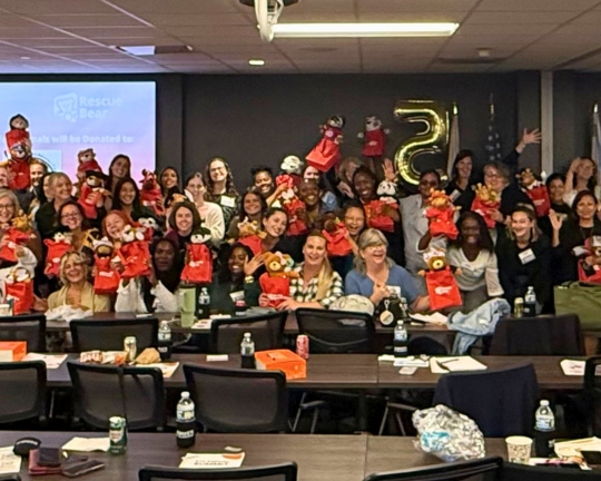 Women of Aldridge Electric Rescue Bear® in Des Plaines, Il