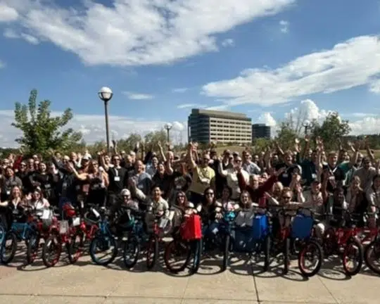 Merchant & Gould Charity Bike Building Event in Broomfield, CO