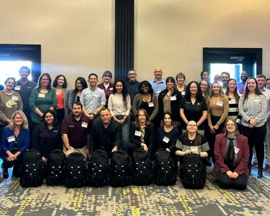 Moog Inc. Charity Duffel Bag Team Activity in East Aurora, NY